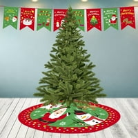 Hyda Lijepa suknja od drveća okrugla flanela ukrasni božićni izvrsni jastuk za festival
