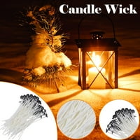 Početna Dekor Svijeće Wicks Pretted Wick Wick Pamuk Core za DIY Svjetla Svjetla Soba na otvorenom noćni