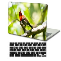 Kaishek plastični tvrdi slučaj samo za. Rel. MacBook zračni dodirni bar + crni poklopac tastature Model: