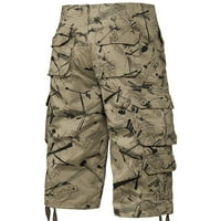CLLIOS muške kratke hlače plus veličina Multi džepovi Hlače za borbene kratke hlače Prozračne kampiranje