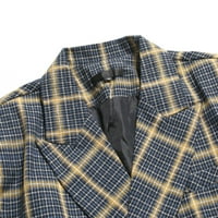 Akiihool muški blažeri Ležerni muški vitak slim dva gumba rastezanje jakne za poslovne odijele