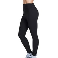 Wendunide ženske hlače Žene solidne boje visoki struk Stretch Stretchcy Fitness Tajice Yoga Pant Black