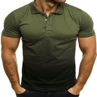 Groanlook muns polo majica kratki rukav vrhovi rever izrez Classic Fit T majice Dugme Men Comfy Gradio