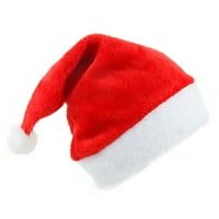 Božićni šešir sladak santa šešir za unise odrasla dječje dijete meko ugodno baršunasti pletena panita lubanje Xmas party isporučuje crvene crvene odrasle osobe