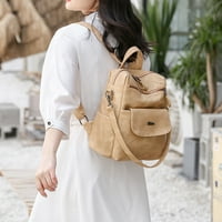 Ženska ruksačka putnička torba, torbice višenamjenske torbe i torbe za rame - Khaki