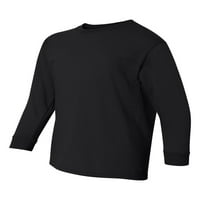 Gildan - Teška pamučna mladost majica s dugim rukavima - 5400b - crna - Veličina: XS