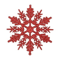 Plastični ukrasi za snježne pahulje Glitter pahuljica Božićno drvce Viseće ukrase za zimsku čudesnu
