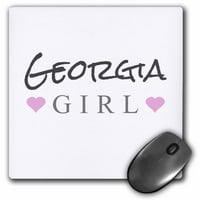 3Droza Gruzija Girl - Home State Pride - USA - Sjedinjene Američke Države - Tekst i slatka Girly Pink
