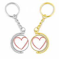 Dvostruka linije za valentinovo rotirajuće rotirajuće ključeve ključeva