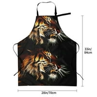 Podesivi džep hladan tigar ženska pregača Muška vodootporna pregača kuhinja kuhar kuhanje roštilj