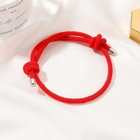 Yuehao narukvice Modni etnički stil Crveno uže za ručno tkani dan zaljubljenih poklon brace crvena