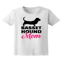 Basset Hound mama slatka ljubav citat majica žene -image by shutterstock, ženski medij