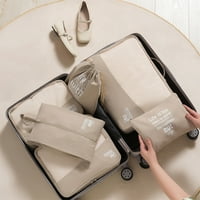 Kocke za pakiranje Solacol za putovanja, postavite organizatore za prtljagu sa torbom za cipele, torba