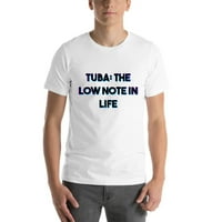 3xl tri boja Tuba: mala nota u životnoj pamučnoj majici kratkih rukava po nedefiniranim poklonima