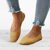 Ženske sandale Aaiayomet Wone Square Toe Flat cipele na šiljastim prstima plitka usta Jednostavne cipele