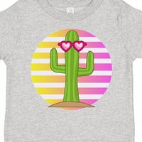 Inktastični kaktus Slatke djevojke zalazak sunca poklon toddler majica Toddler Girl majica