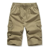 Muški teretni kratke hlače Ljeto Lagane kratke hlače Elastični struk casual joggers kratka puna boja