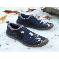 Zodanni ženske čizme Vodootporni gležnjače plišane plišane pliste obložene tople plijene na otvorenom zimske cipele hladnim vremenom Anti sudar klizanje na casual comfort cipela plava 6
