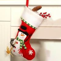 JPLZI Velike čarape Candy Socks Božićni ukrasi Kućni odmor Božićni ukrasi za zabave Božić u julu