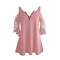 Ljetne majice ružičaste ružičaste košulje za kćerke Ležerne prilike Casual CALCAL polovica patelica