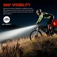 Light light lumen USB punjiva ljepljenje biciklističke lampice MTB biciklističke farove za praćenje