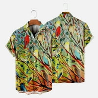 Muška majica Muška ljetna modna slobodno vrijeme Digitalna sitnica TOP bluza Flannel majica za muškarce