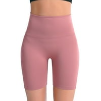 Joga hlače Kratka dužina Žene vježbajte kratke hlače Čvrsti ružičasti XL