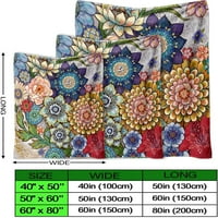 Yin Yang Flannel bacajte pokrivač za kauč za kauč Boho Trippy Psihipylic Art Plish Fuzzy Blaket Tradicionalne
