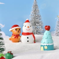 Božićni mini ukrasi male smole božićne ukrase za mini božićne ukrase stabla Prijenosni minijaturni ukras
