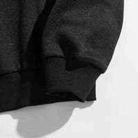 Gotyoo Proljetni vrhovi vrpce Print bluza za šivanje dugih rukava za žene Black XL