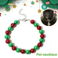 Crvene i zelene perlice za kućne ljubimce smole modne psi pesene ogrlicu za ogrlice - ulov na malim