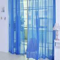 Badymincsl Pure Color Tille prozor za zavjese zavjese od drapera za zavjese Čista šal Vantacije