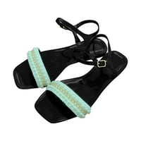 Lydiaunistar Summer Modni modni biserni lanac cipele Ženske udobne sandale za klizanje bijele 7