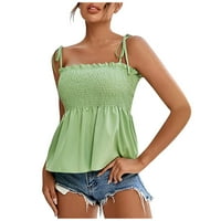 Auroural Womens tenk vrhovi ženskog majica za obustavu košulju sa čvrstim rukavima bez rukava modni seksi ljetni vrhovi