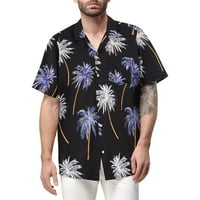 Fopp prodavač Havajska majica za muškarce, muške vintage gumb dolje košulje za kuglanje Skraćeno ljeto