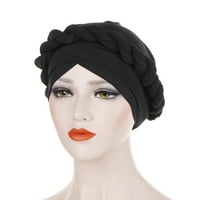 Farfi Fashion Pletena pletena modna muslimanska ženska kapu za glavu za glavu Heat Heat Heat