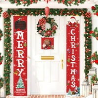 Giligiliso Clearence Merry Božić, navratnici, trijemski znakovi, viseći baneri, božićne zastave, kućni