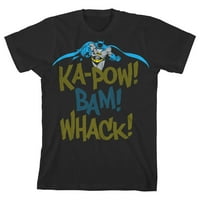 Batman ka-pow bam whack toddler boy crna majica-3T
