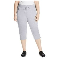 Plus kratke hlače za žene Ležerne prilike punog vučnog džepa Žene teretane Hlače 7-točke hlača Yoga