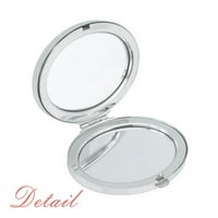 Glavni posao i upravljanje crno ovalno ogledalo Prijenosne preklopljene ručne šminke dvostruke bočne