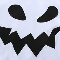 Capreze Halloween Cloak Ghost Print Cape Kids Slatko šišmiš rukavi Robe Fall Top White