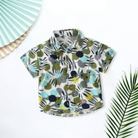 -Hints za dječake gumb niz havajske košulje kratkih rukava tropske majice za 5 godina