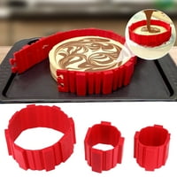 Dabay fleksibilni silikonski kalup DIY spajani kvadratni cvjetni srčani okrugli torte PAN kalup za pečenje