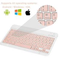 U lagana tastatura i miš sa pozadinom RGB svjetla, višestruki uređaj tanak punjiva tipkovnica Bluetooth