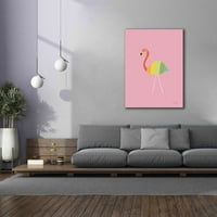 Epic Graffiti 'Flamingo Colors' by Ann Kelle dizajni, platno Zidna umjetnost, 40 x54