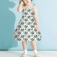 Rovga haljine za djevojčice Toddler Baby Kids Girls Bove bez rukava ljetna plaža haljina Ležerna odjeća