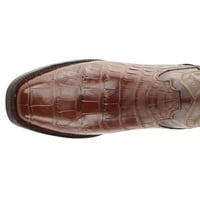 Ferrini Italia Muški američki Alligator Square Phoe Casual Boots Mid Calf