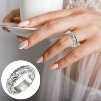 Aufmer nakit za klirens 14k žuto pozlaćeni suspendirani rezbareni prsten za cvjetni prsten za žene, repni prsten, poklon za Valentinovo