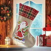 Viadha 5d DIY Slikarstvo Božićne vijesti poklon torba Santa Claus Candy poklon torba Djelomična bušilica