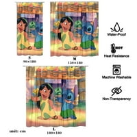 Lilo Stitch crtane tušske zavjese, estetika Tkanina od tkanine Kupatilo Dekor set sa kukama M-150 *